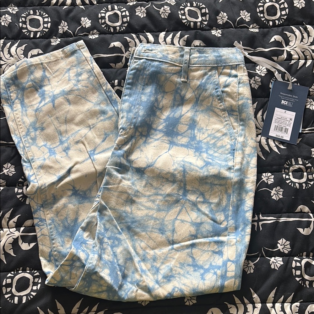 Target Blue Tie-Dye Flare Pants